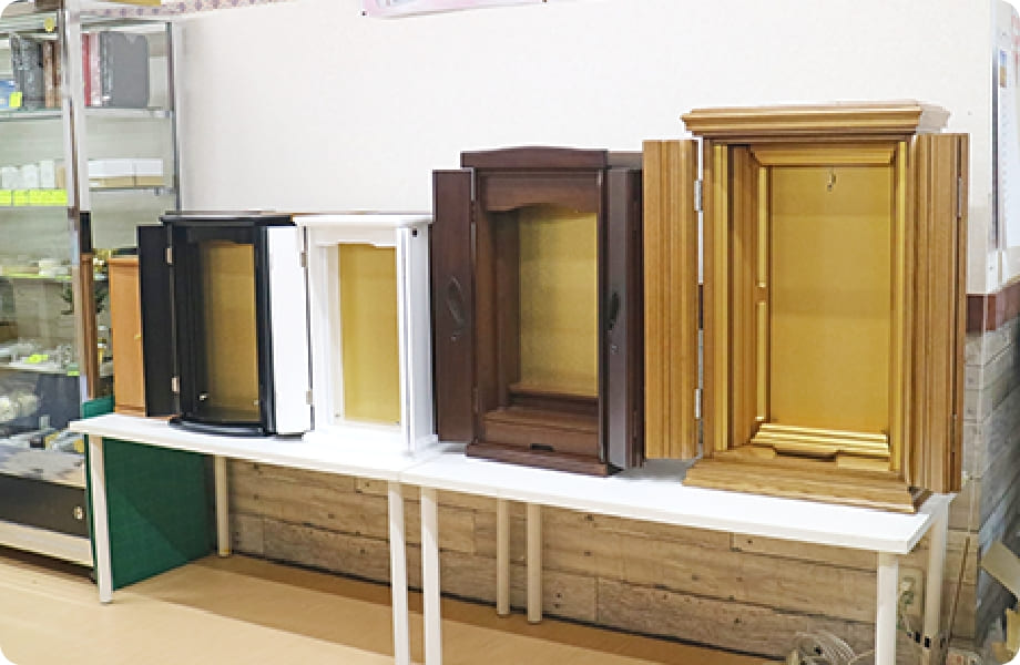 展示コーナー:コンパクト・ブック式仏壇